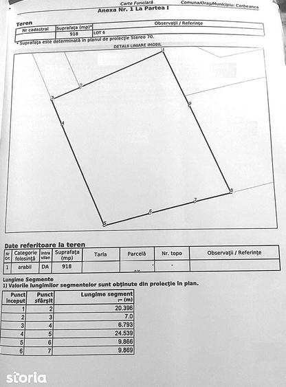 Teren 918 mp Corbeanca Tamasi | Intravilan POT 27% | P+2E+M - 1