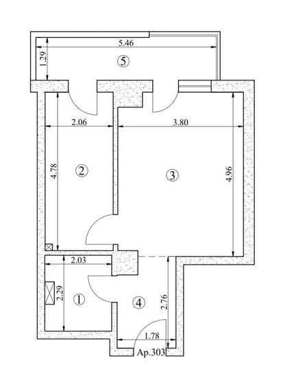 INTABULAT! Apartament cu o camera, Bucium, etaj 3, 44mp, 97.000 euro - 5