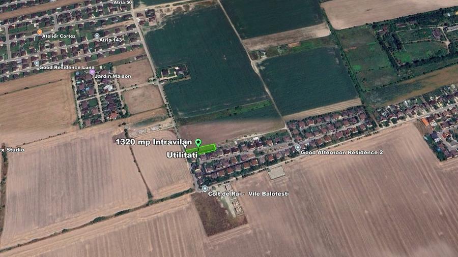 Teren intravilan, 1320 mp, la asfalt, in Balotesti - 6