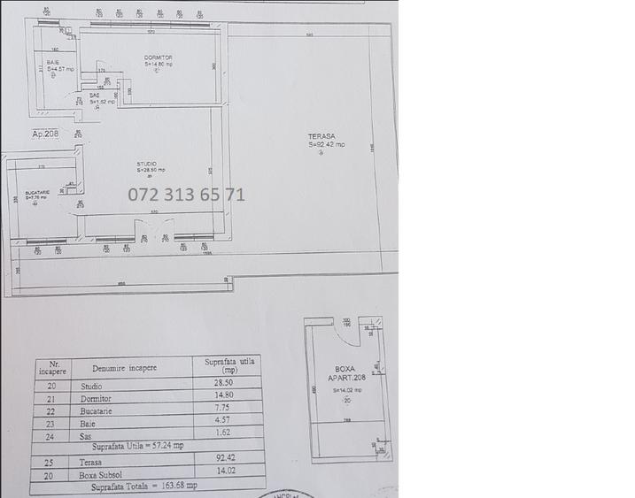 Apartament cu 2 camere semidecomandat în 1 Decembrie 1918