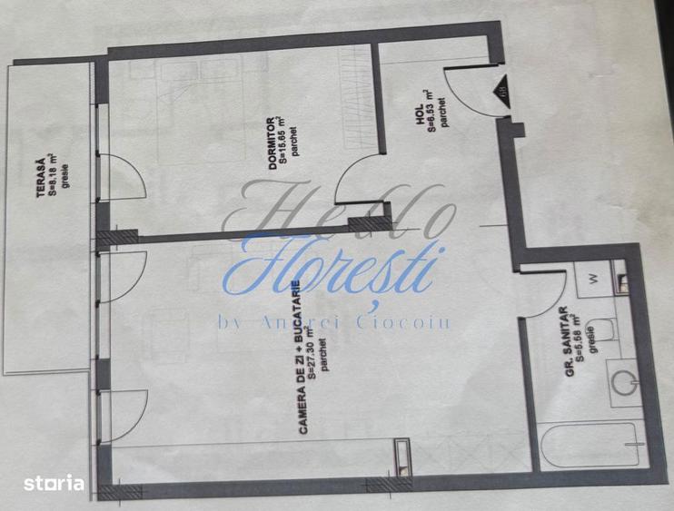 Apartament 2 camere 55.06 mp + terasa 8.18 mp in zona Eroilor - 1