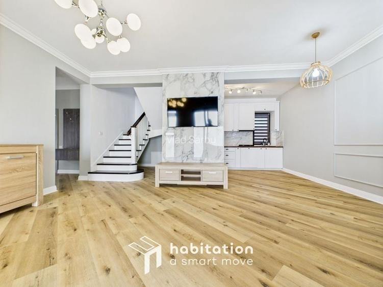 Tur virtual disponibil – duplex modern cu grădină privată și garaj