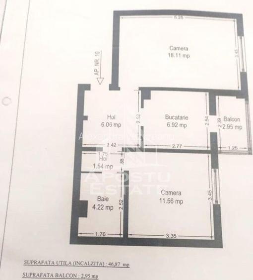 Apartament cu 2 camere, decomandat, etajul 2, zona Soarelui