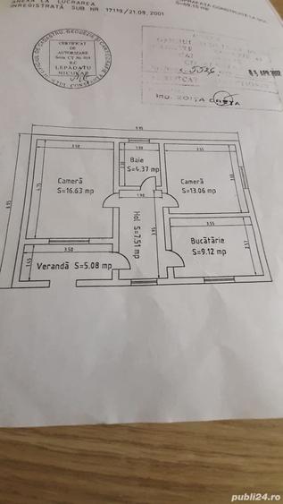 Casă cu 2 camere în Oituz