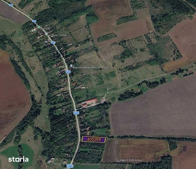 Teren de 2583 mp, în Comeat