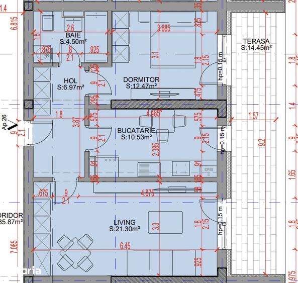 Apartament 2 camere Pallady, PARCARE 8500euro BONUS, Oportunitate - 7