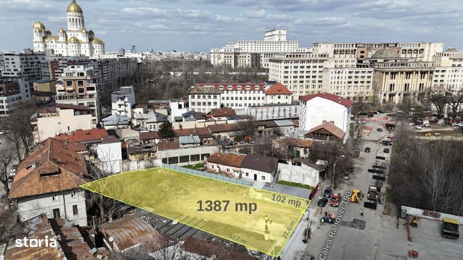 Teren 1387 mp cu front 27 ml, liber de constructii, zona Uranus - Piat - 4