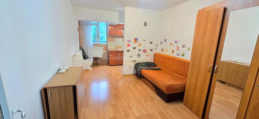 Garsoniera libera, etaj 2, mobilata, Alexandru - Zimbru, scara renovata