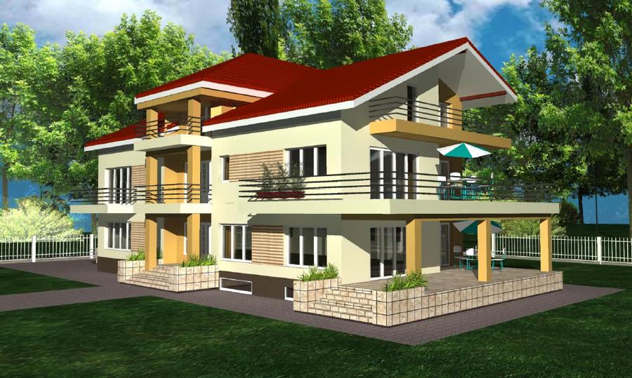 Vila Individuala S+P+1+M cu Teren 1000mp langa Padure - Balotesti - 3