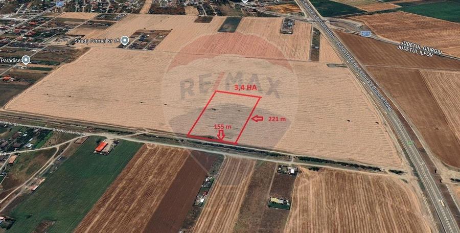 Teren intravilan 3,4 Ha Ciorogarla str.  Nicolae Iorga - 2