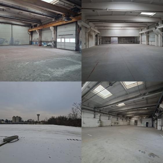 HALE INDUSTRIALE de inchiriat cu birouri, parcari, platforme betonate, acces tir - 1