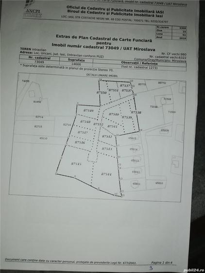 Teren de 700 mp, în Uricani