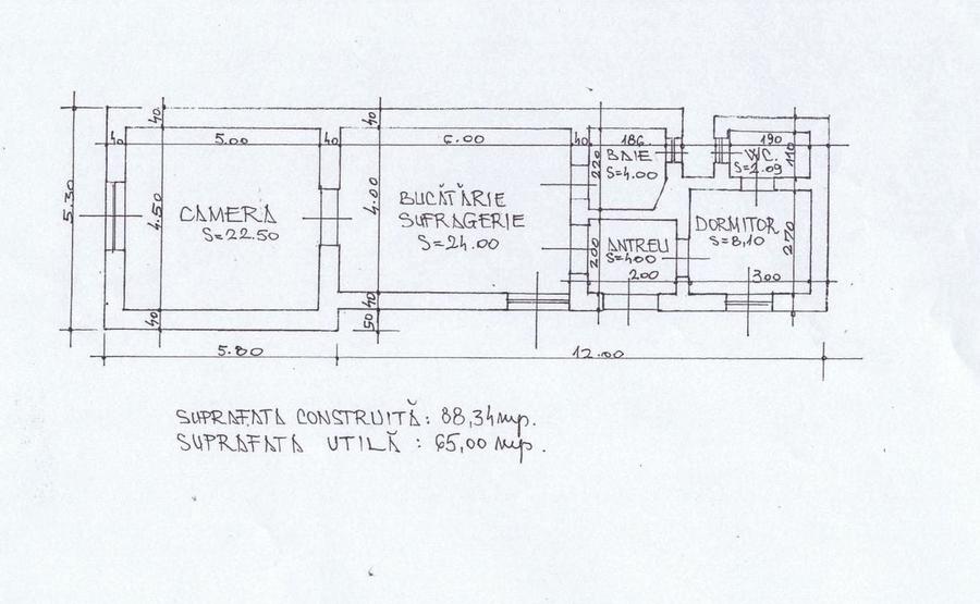 Chirie, apartament 2 dormitoare, central 550 E/lună (neg). Comision 0. - 18