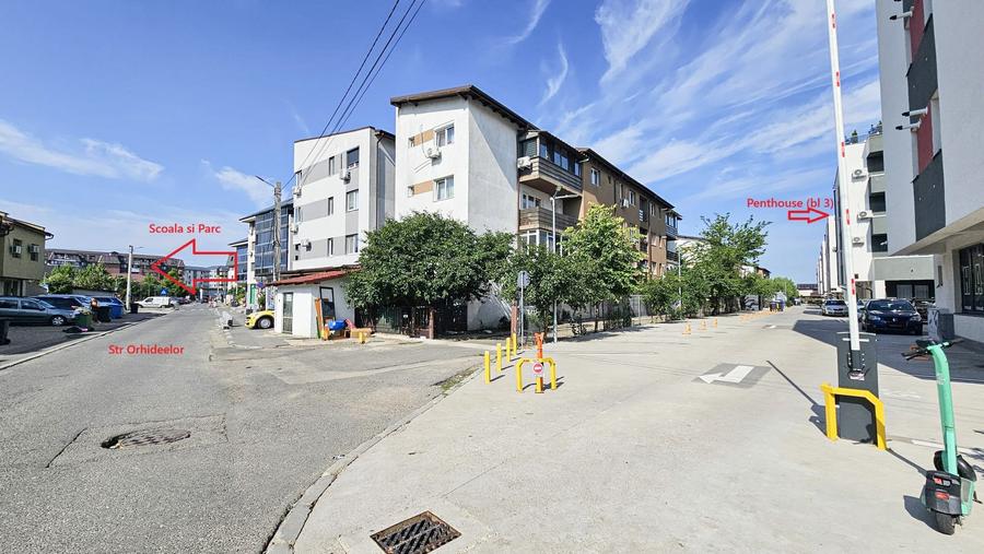 Penthouse cu 3 camere decomandat în Militari