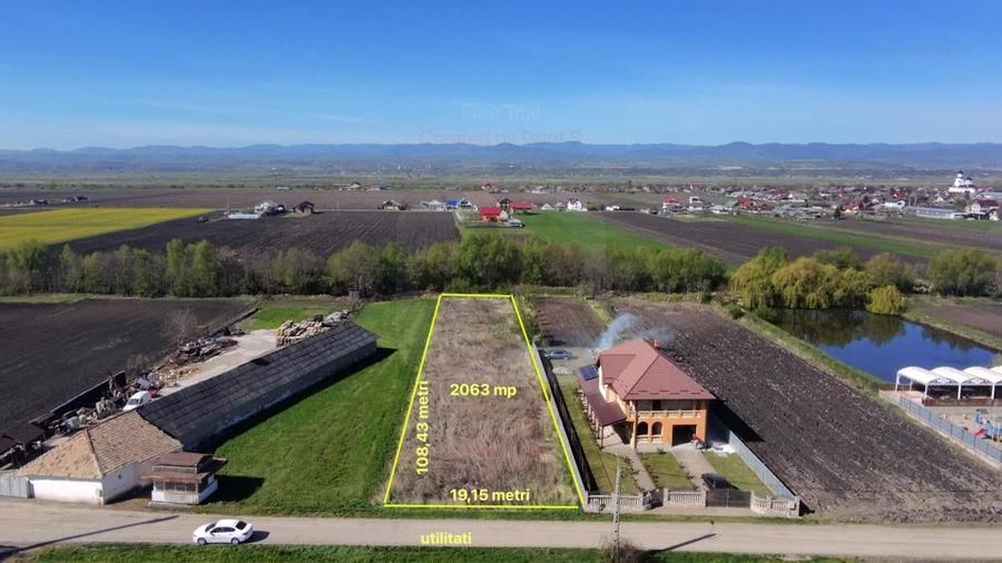 Teren intravilan de 2063 mp, în Podoleni