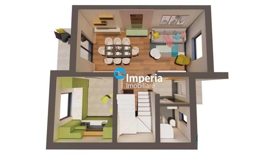 Duplex cu 4 camere cu Canalizare în Lunca Cetățuii
