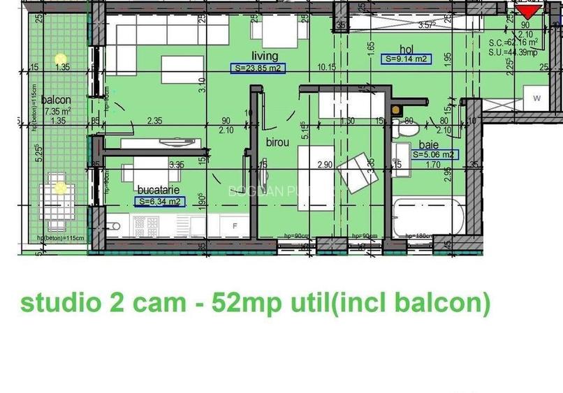 Apartament 2 camere Tomis Nord Campus Apartament 2 camere Tomis Nord Campus