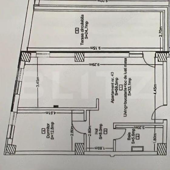 Apartament decomandat cu 2 camere! - 1
