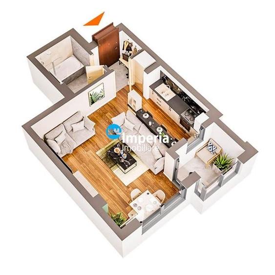 Apartament 1 camera, Proiect Nou zona Dacia - Pacurari - 9