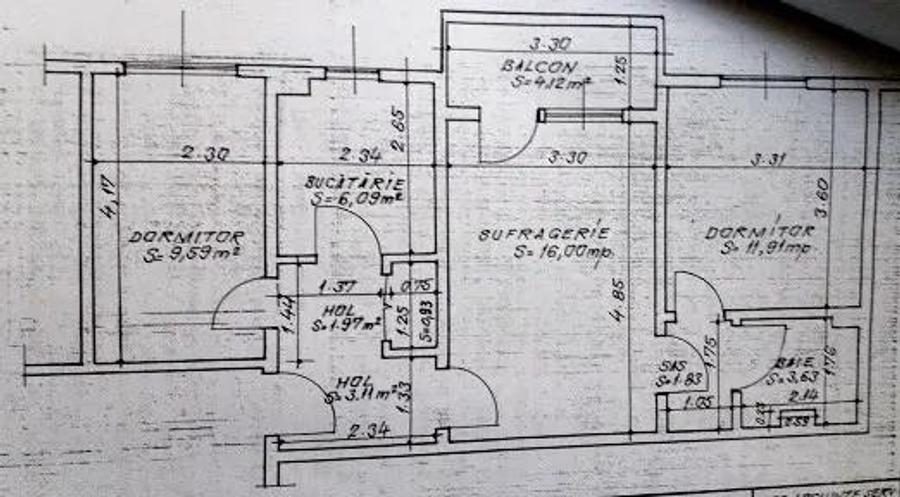 Ap 3 camere, conf 1A semidec, etaj 1/4, Nord - 7