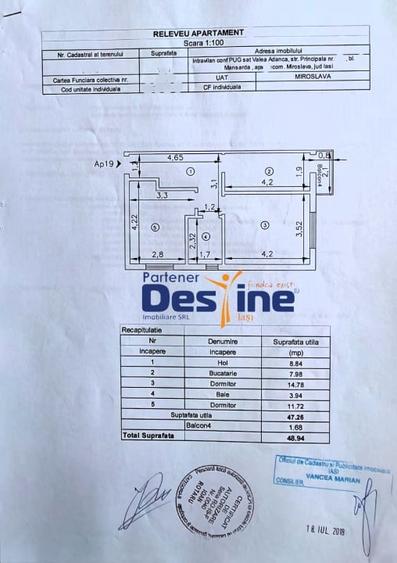 Comision 0% - Apartament 2 camere decomandat 49 mp et. 3 cu balcon si geam baie - 11