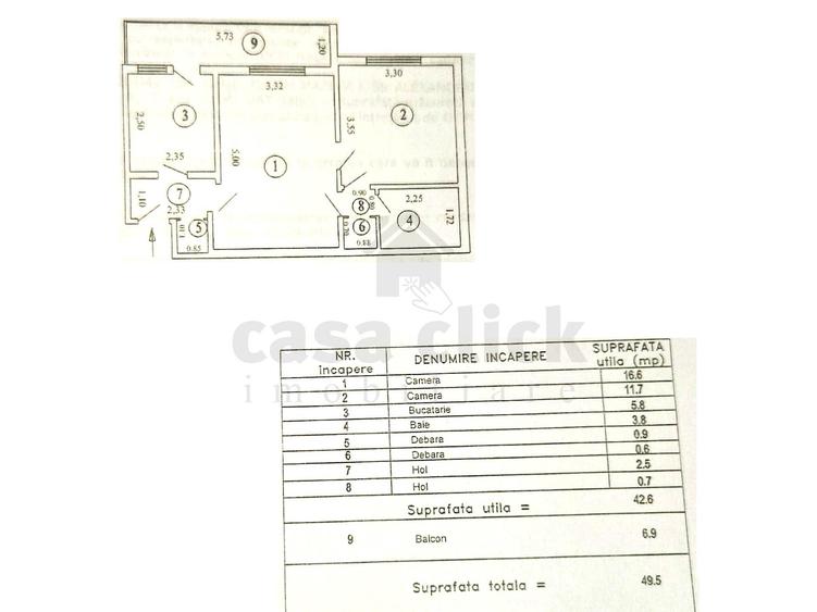 Apartament 2 camere, parter, Mazepa 1 – zonă centrală, potențial excelent - 1