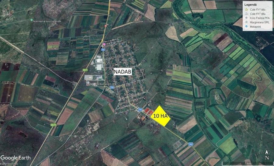 10 ha teren intravilan la sosea Nadab - 2