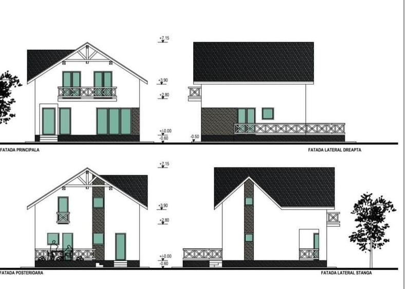 Casa noua, P+M, 4 camere, terasa, teren 550 m2, central, Cornu - 5