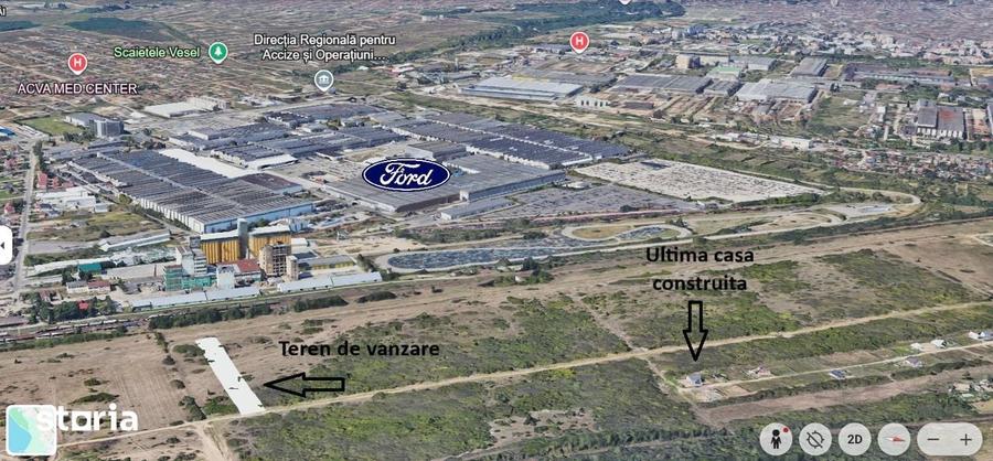 Teren 4000mp zona Banu Maracine siloz - Carcea Ford 22EUR/mp neg. - 5