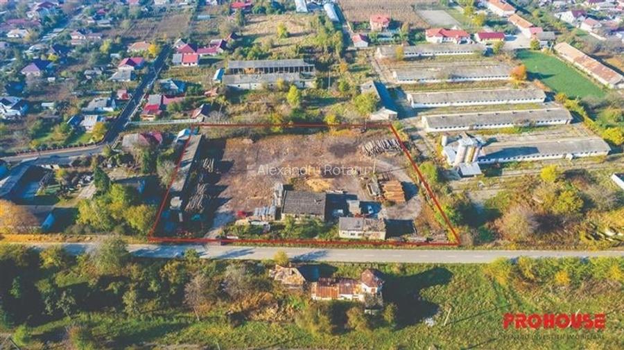 Racaciuni - teren intravilan 6.886mp - hale in suprafata de 265mp Racaciuni - teren intravilan 6.886mp - hale in suprafata de 265mp