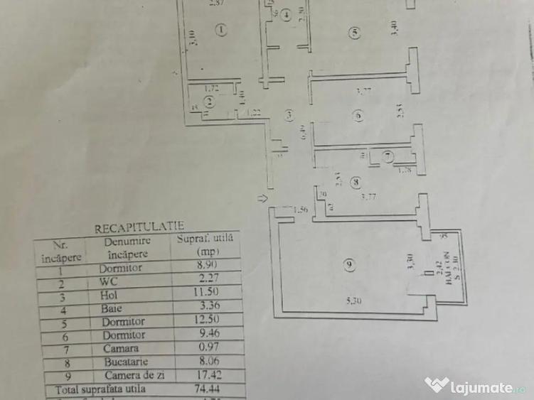 Apartament 4 camere decomandat, C. Calarasilor-Viziru 3. - 5