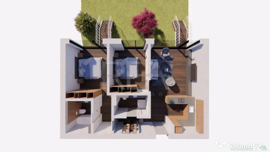 Apartament cu 3 camere semidecomandat în Matei Voievod