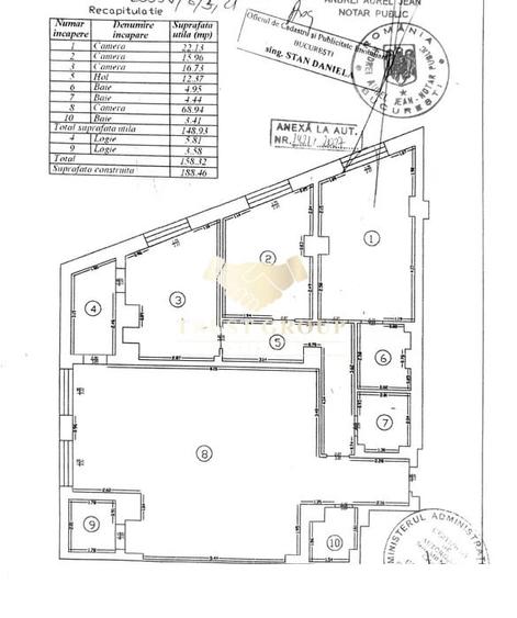 Apartament cu 4 camere semidecomandat în Herăstrău
