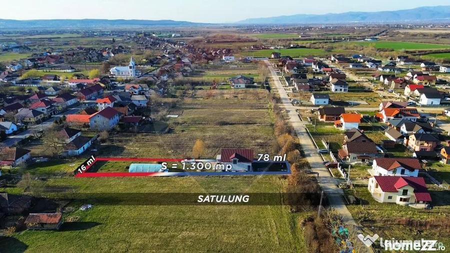 Casă cu 5 camere cu Teren 1300 Mp în Satulung