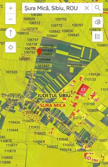 Teren de 1900 mp, în Central