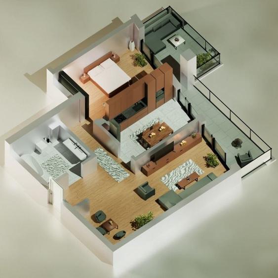 Apartament cu 2 camere decomandat în Tomis Nord