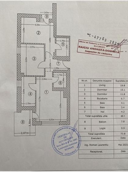 Apartament 3 camere Citta Rezidential Park - 5