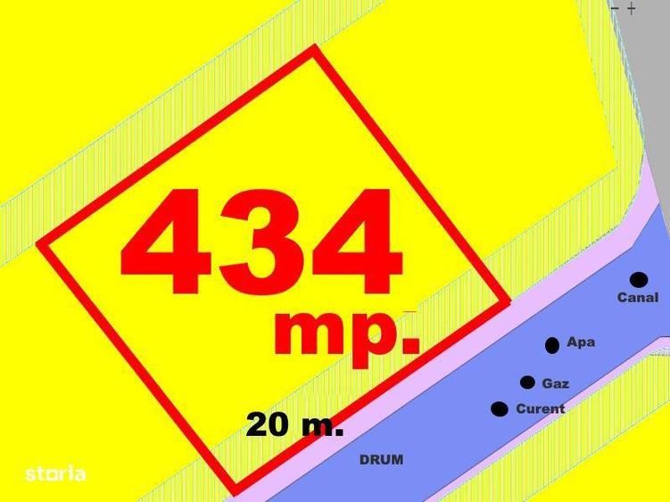 Teren Intravilan Alba Micesti 434 mp d=16,5 m 2 drumuri PUZ Aprobat Ut - 4