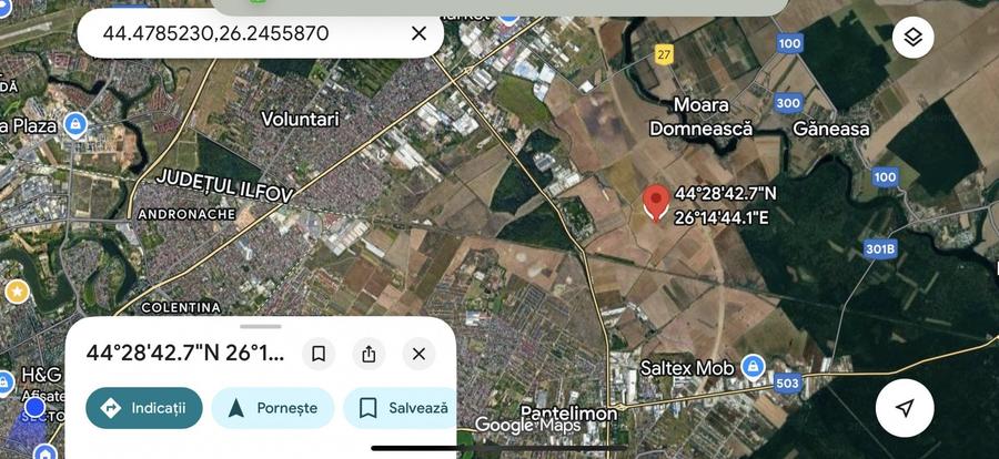 Teren de 25000 mp, în Nord