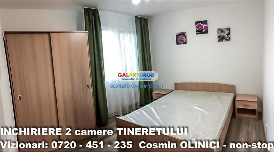 Inchiriere apartament 2 camere Tineretului vedere parc mobilat - 4