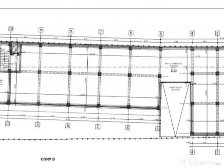 Inchiriere spa?ii birouri ?i comerciale, 637 mp, 6 /mp - 1