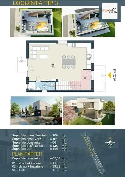 Casa singur curte /mutare imediata-Tunari Comision 0% - 3