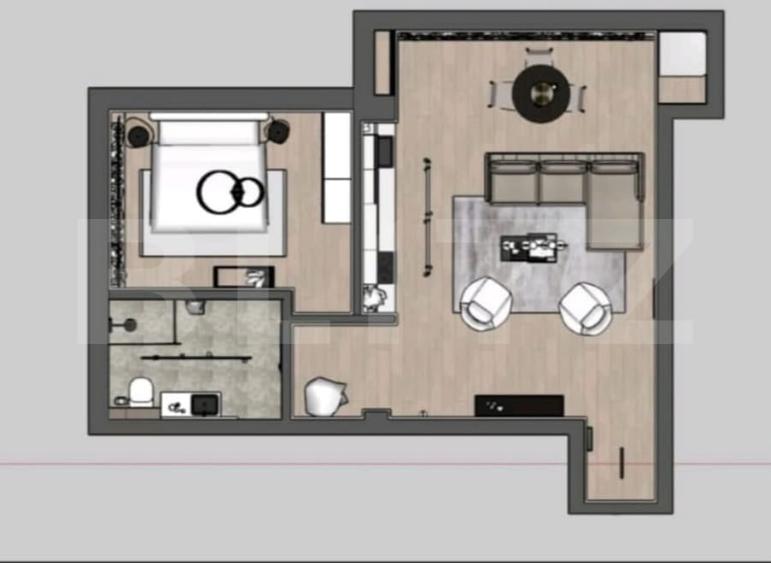 Apartament semidecomandat, 57 mp, bucatarie mobilata, parcare, zona Somesului - 4