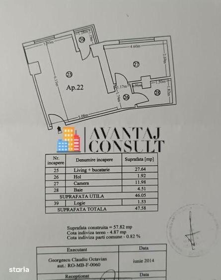 Timpuri Noi Metrou Ap. 2 camere petru birou 450 Euro - 5