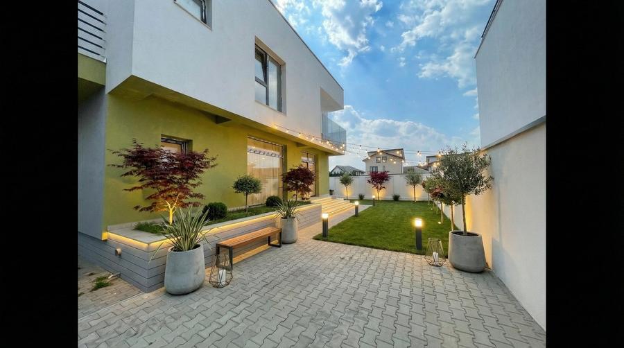 Casa individuala cu 4 camere in stil mediteranean. Comision 0 - 4