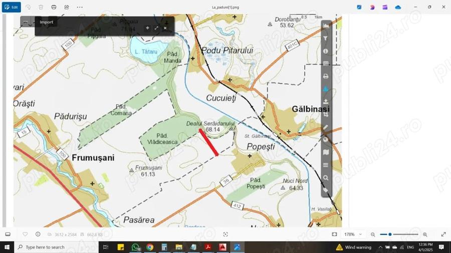 frumusani, teren de vanzare extravilan- direct proprietar - 6