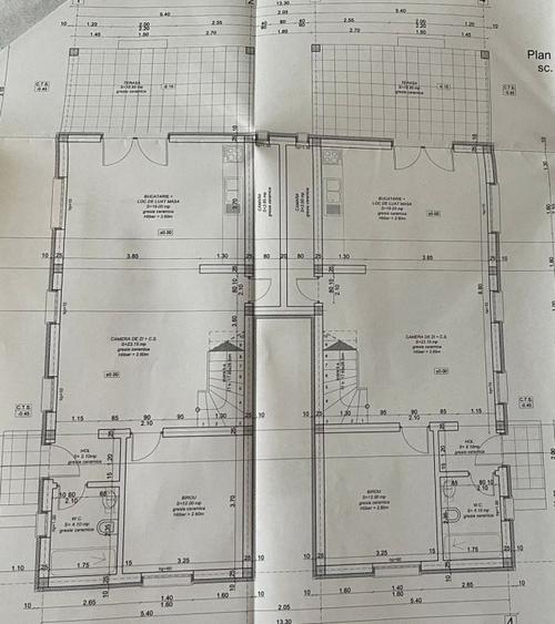 Duplex  Calea Urseni-ambele apartamente-120 mp-P+1E-5 camere-3 bai-165.000 euro - 3