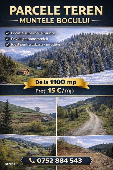 Teren intravilan Muntele Bocului | Panorama superba | 15/mp - 5