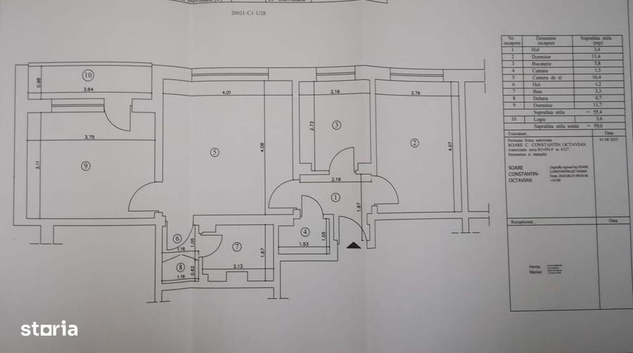 Apartament 3 camere 60 mp etaj 2 - Campina ,langa OMV - 8