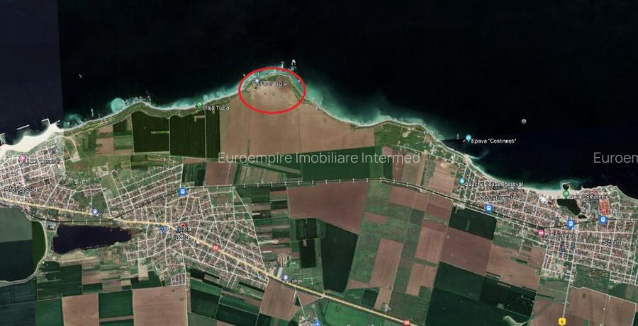 Teren in Tuzla zona Far primul rand la Marea Neagra